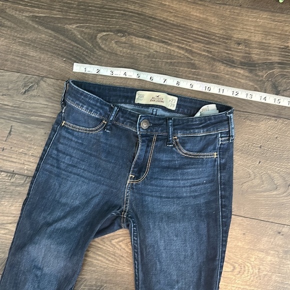 Hollister Blue Denim Midrise Skinny Jean Leggings 00R - Picture 5 of 12